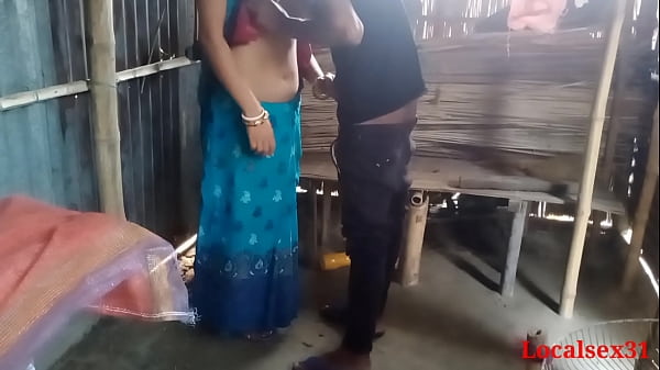 Sky Blue Saree Sonali Screw In Brother In Law Clear Bengali Audio ( Official Video By Localsex31)