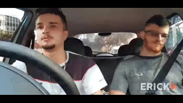 Eu E Meu Parceiro Euerickdiaz No Centro De São Paulo Dentro Do Carro Batendo Uma Punheta