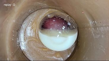 Fill Her Up Me Over And Over! Camera Inside Vagina Toy Inside Load Condom POV