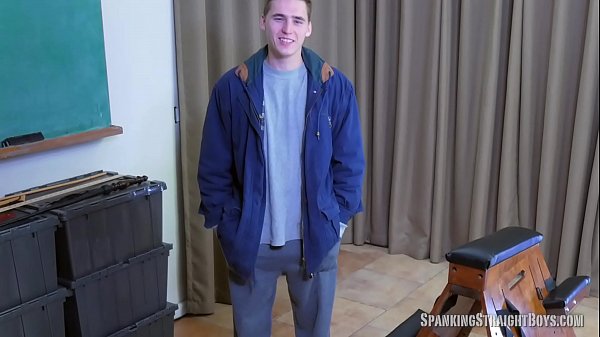 Straight Cutie Boy Of 19 Is To A Discipline Bench For A Powerful Bottom Slapping From A Gay Bloke