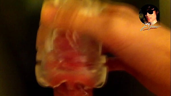 Close-up POV On Glans Penis While Tugging Off Denial Play With Fleshlight Quickshot Vantage Until Exploding, Wailing, Washing