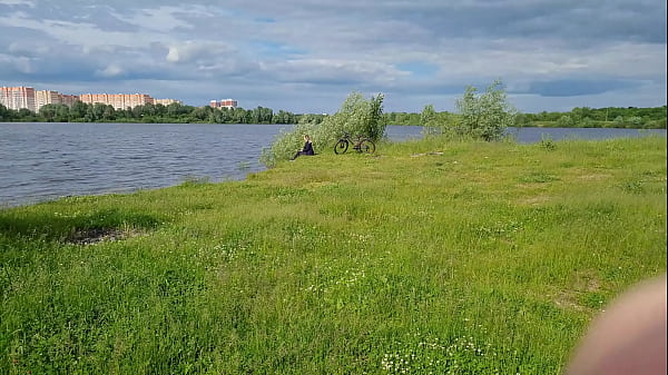 The Exhibitionist Dude Saw A Lonely Babe In Nature And Took Out His Prick In Front Of Her And Began To Masturbate The Shaft In Front Unfamiliar Bombshell, He Risks Scaring Her,