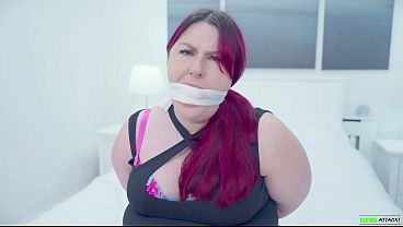 BBW Babystter Put In SNUG Rope Play And Struggling POWERFUL