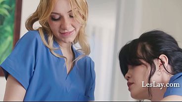 Instructor Ana Guides Slender Freshmen Through Sexual Massage