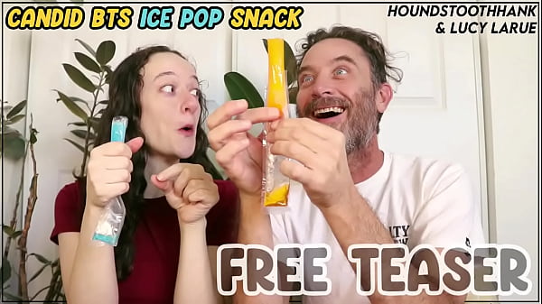 Candid BTS Ice Pop Snack With Lucy LaRue