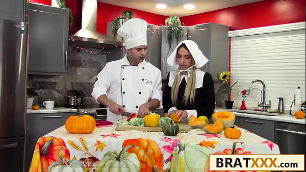 Kinky TV Chef Fucking His Divine Light-haired Assistant In The Cheeks
