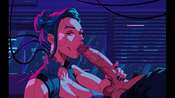 Cyber Chick Hands Head.. But Its Atmospheric