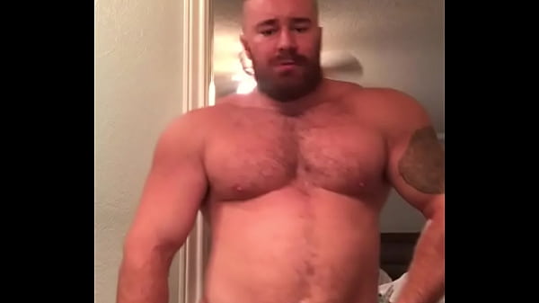 Monster Meat Bodybuilder Bare Flexing Posing Hung