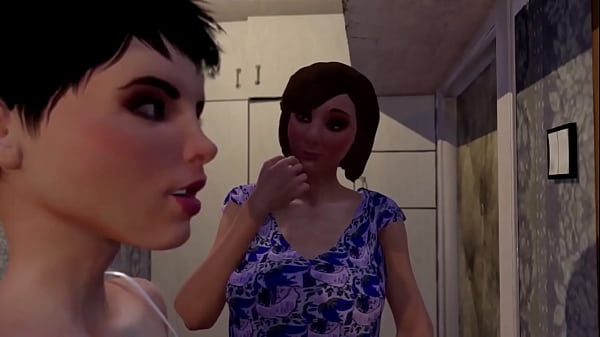 3D Animation Sissy Transformation Where Shemale MATURE Persuaded The Fella To Change Into A Girl And Licks She's Huge Booty