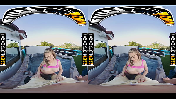 VIRTUAL PORN - Kimberly Snow Notices Johnny's Boner In The Sultry Tub & Can't Resist Getting A Taste Of It