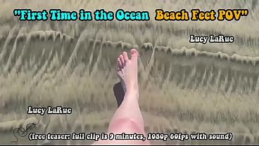 "First Experience In The Ocean Beach Soles POV"