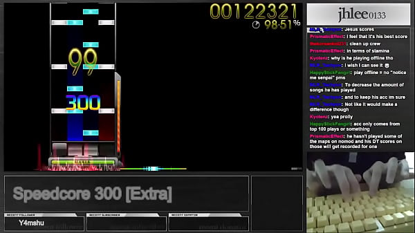 Osu!mania | Jhlee0133 | Speedcore 300 DT 95.06%