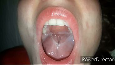 Honey Sensual Muscle Draped In Jizz. And Then She Swallows