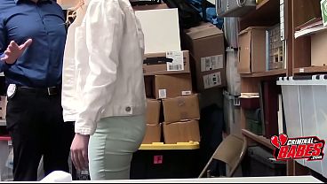 Shoplifting Barely-legal Disrobes During Search Then Trades Sex To Avoid Jail