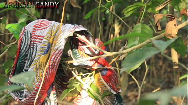 An Extremely Dark Man With Black Dick Cooch Slamming Ebony Natural Giant Breast Influencer In The Bush Somewhere In Africa