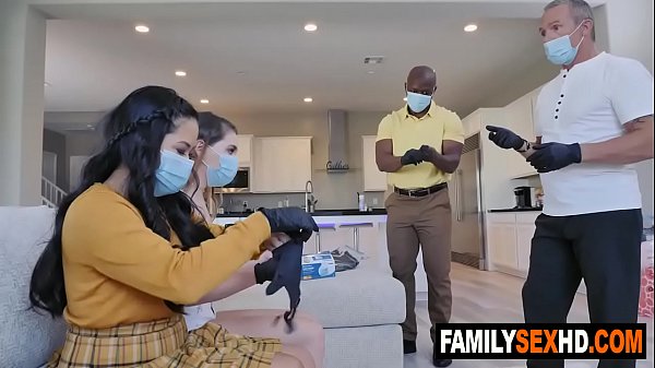 Step Girls Stuffed By Stepfathers During Home Quarantine