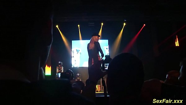 Stacked German Mature Lapdance On Stage