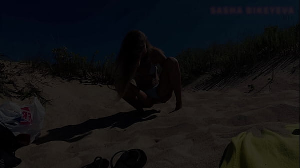 PISS PISS TRAVEL - Russian Nudist Gal Sasha Bikeyeva Pissing On A Public Beach Doninos On Galicia Spain
