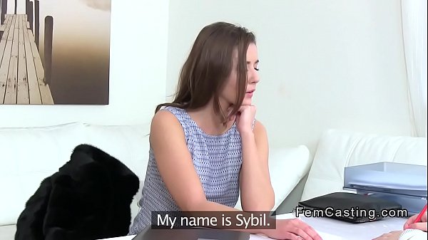 Busty Female Agent Worshipping Chestnut-haired
