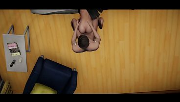 Smoking Anime Babe Saddling Thick Shaft Like Crazy - 3D Animation