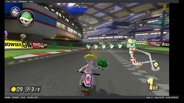 Sweetheart Peach Undressed Mod Gameplay For Mario Kart 8 Deluxe Mushroom Cup