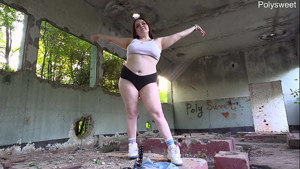 Dancing Among The Ravages And Masturbating With A Vibrator Exposed