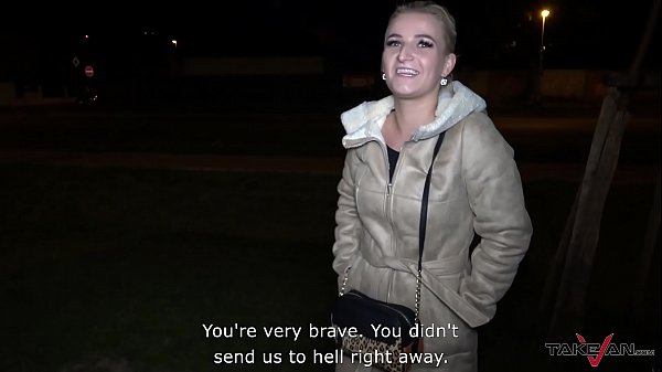 Light-haired Homemade Eats Spurts Of Cream After Van Sex