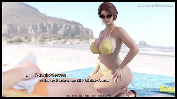 Pervert Gets Hard By Looking At His Sultry BBW Stepmother In Sizzling Bikini , He Covets To Pound Her In Public - HeartProblems 34 Developed By Xenorav - 3D Hentai Porn Games