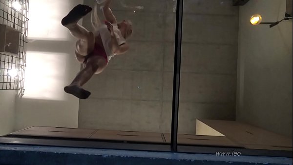 Voyeuring My Big-breasted Wife From The Glass Bottom To See Her Boobs & Puffy Cunt