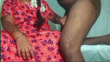 Tamil Nighty Wifey Blowjob Youthful Fella Prick