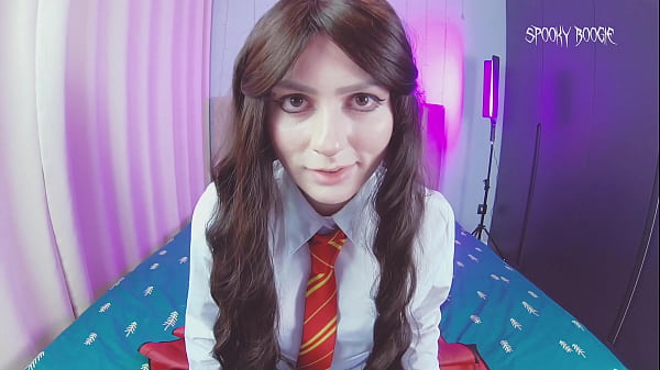 Ass Play Vixen Hermiona Granger Lures You Her Fresh Figure, Dances Teasing Strip And Asks To Fuck Her Butt