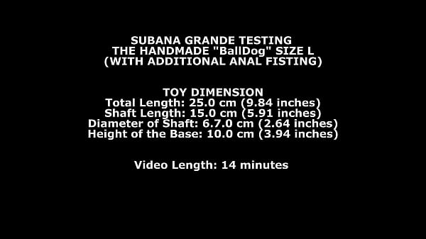 Subana Grande Testing The Handmade Balldog Size L (With Additional Backdoor Hand Insertion) TWT174