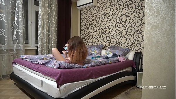 Gorgeous Cutie Erica On The Bed - Spy Cam