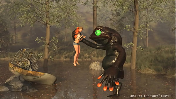 Vore Demon Frog Eats Swamp Hottie