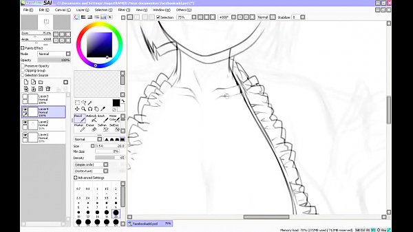 Hentai Speed Drawing - Part 2 - Inking