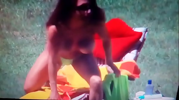 Topless Sunbathing Neighbour Widowed Milf