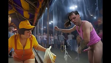 CARNIVAL SIDESHOW JERK-off CAGE 1 W/ SPECK REJK (ai)