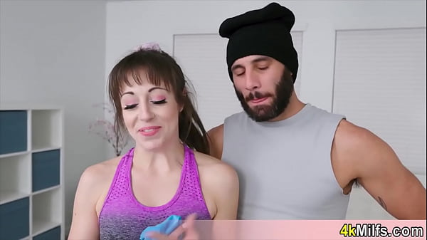 Classic Situation Lustful Milf Housewife Versus Sporty Gym Instructor With A Giant Erection