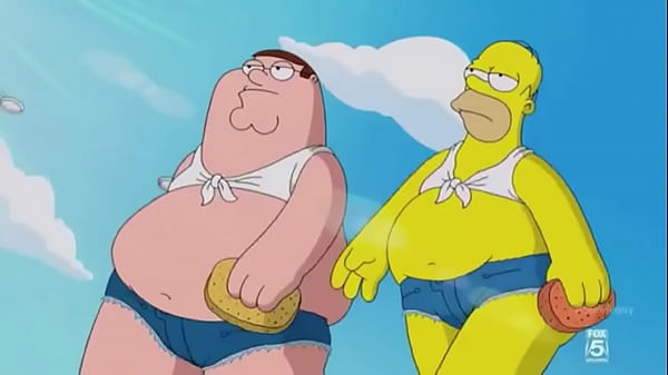 Homer And Peter Have A Car Wash
