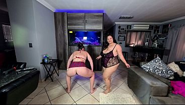 BBW And Plump Dancing In Lingerie And Ass Clapping Compilation