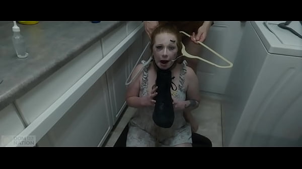 Enthusiastic Degradation Vixen Seductress Eats Load From Boot