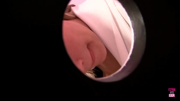 Alexia Cant Wait To Swallow The Prick Sticking Out Of The Orifice In The Wall