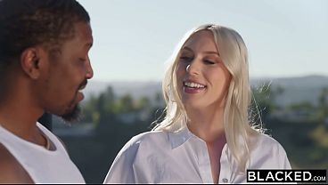 BLACKED Busy Golden-haired Boss Miss Kay Delightful Gets Grinded Out By BBC