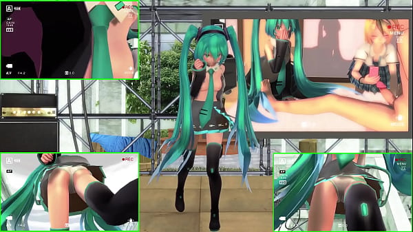 Miku Unclothed Dance And Fondling - MMD By Utamaru
