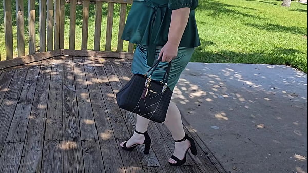 Hanging Out In Public Park With My Massive Dildo