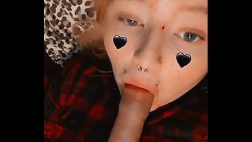 Brazen Goth Sucks Her Toy Then Stuffs Herself!