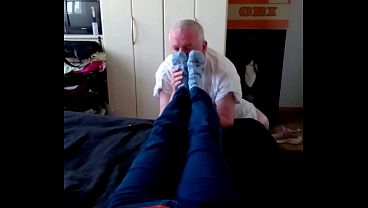 Alluring Nylonfüsse Der Oma Am Nachmittag