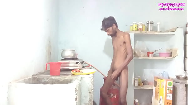 Rajeshplayboy993 Coocking Curry, Masturbating Dick, Digital Play In The Rump Orifice
