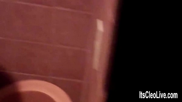 Cleo Worships Raunchy Shaft In Sleazy Bathroom