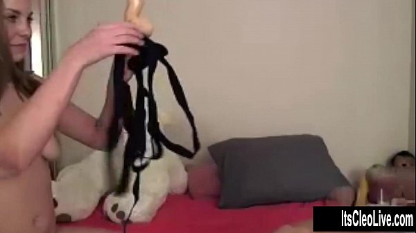Cleo Gets Railed By Strap On!